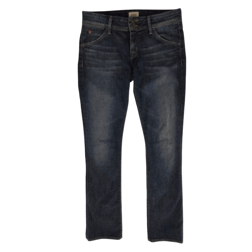 Hudson Beth Baby Bootcut Jeans Dark Wash Flap Pocket Womens 28USA